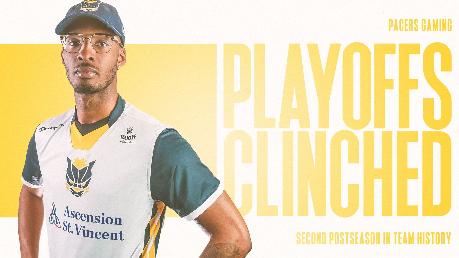 'Playoffs clinched' announcement graphic