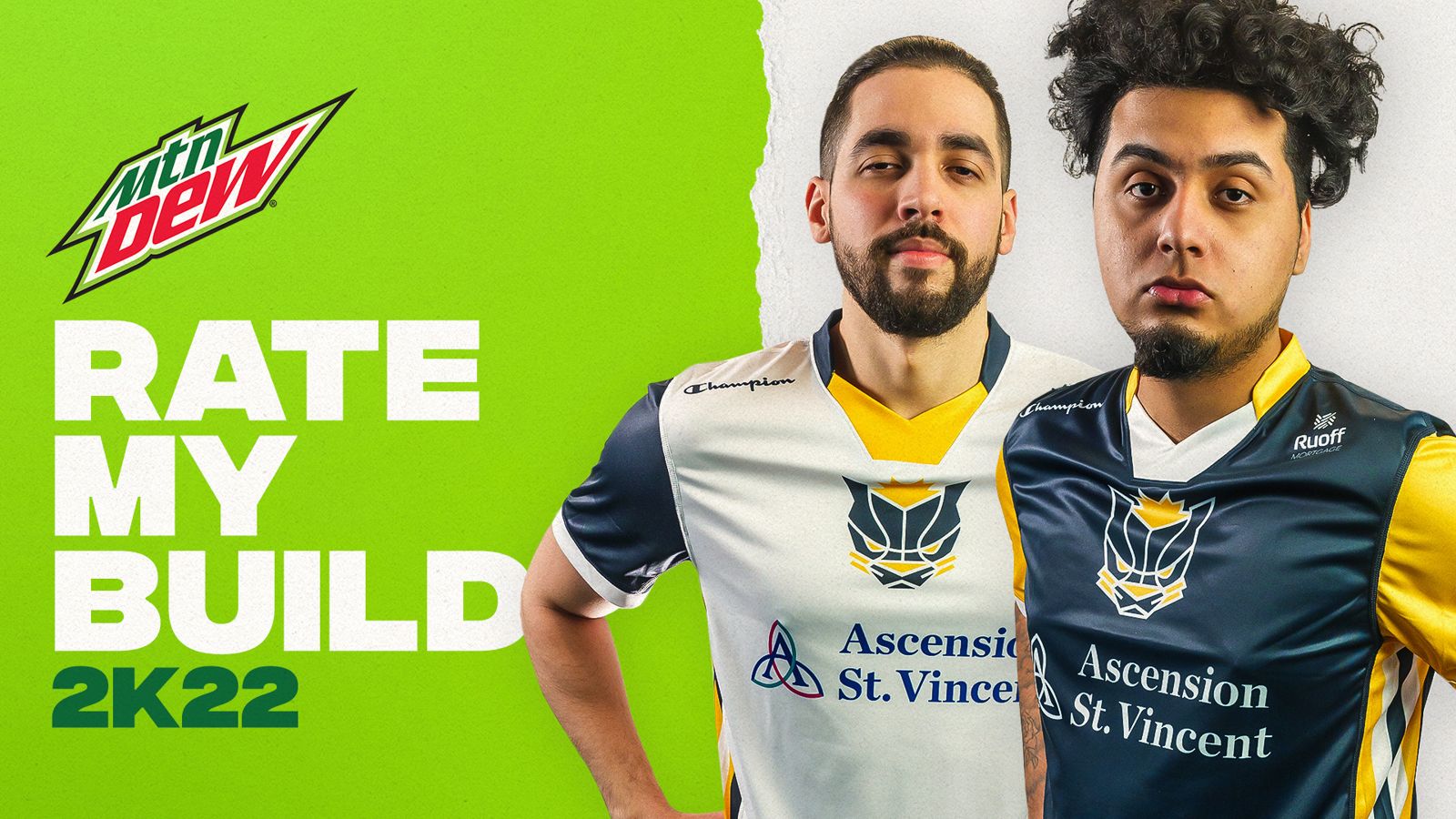 'Rate my build' Mountain Dew sponsored series graphic