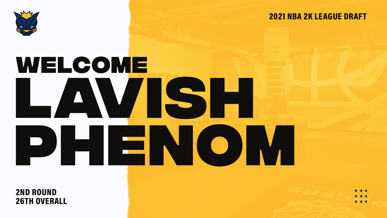 Draft-day 'Welcome Lavish Phenom' graphic
